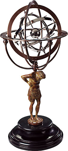Atlas Globe du XVIII<sup>me</sup> sicle (reproduction) de AM.